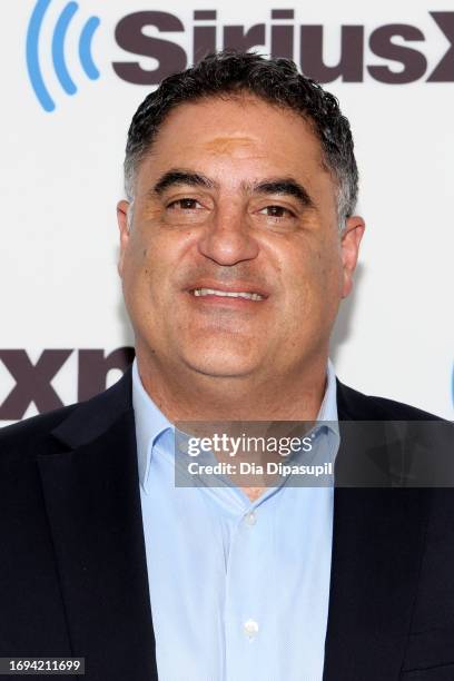 Cenk Uygur visits SiriusXM Studios on September 21, 2023 in New York City.