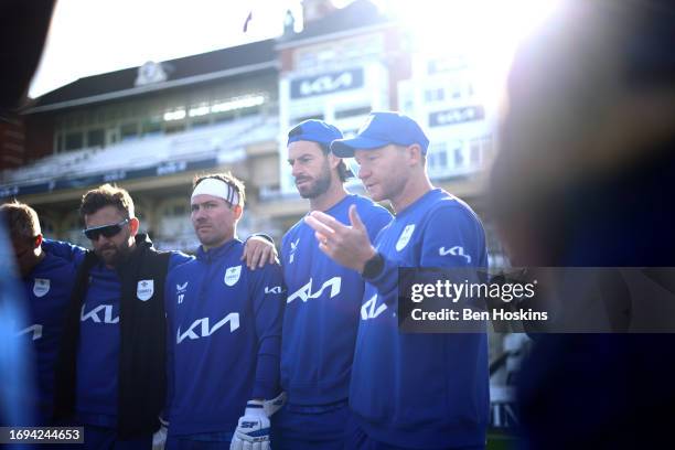 Surrey Head Coach Gareth Batty during day three of the LV= Insurance County Championship Division 1 match between Surrey and Northamptonshire at The...