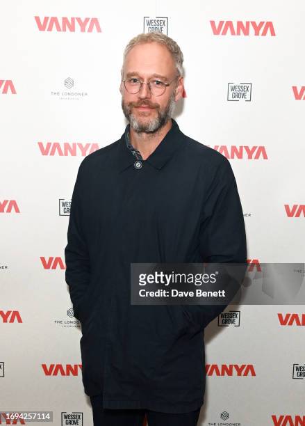 Elliot Cowan attends the press night after party for "Vanya" at the National Portrait Gallery on September 21, 2023 in London, England.