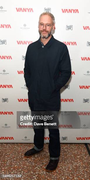 Elliot Cowan attends the press night after party for "Vanya" at the National Portrait Gallery on September 21, 2023 in London, England.