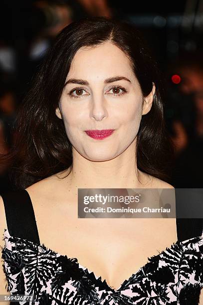 Actress Amira Casar attends the Premiere of 'Michael Kohlhaas' at The 66th Annual Cannes Film Festival at Palais des Festivals on May 24, 2013 in...