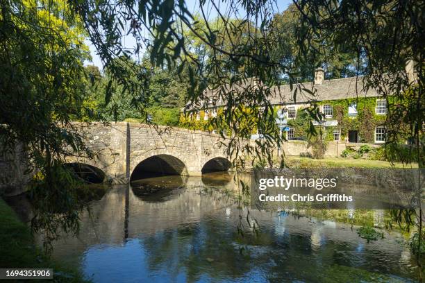 bibury, cotswolds, gloucestershire, england, united kingdom - cotswolds stock pictures, royalty-free photos & images