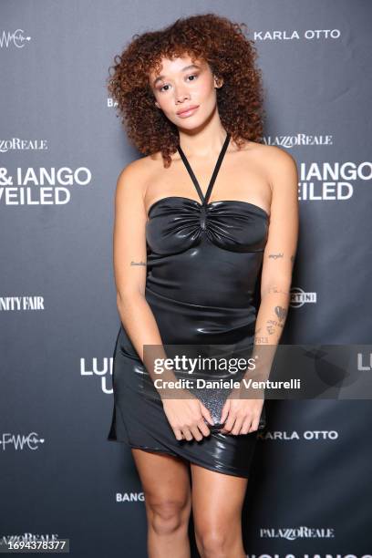 Talia Jackson attends the Luigi & Iango Unveiled Exhibition Opening at Palazzo Reale on September 21, 2023 in Milan, Italy.