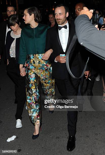 Marion Cotillard arriving at Chiva House afterparty during the 66th Annual Cannes Film Festival on May 24, 2013 in Cannes, France.