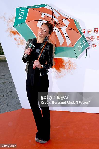 Former Tennis Player and commentator Tatiana Golovin attends Annual Photocall for Roland Garros Tennis Players at 'Residence De L'Ambassadeur Des...