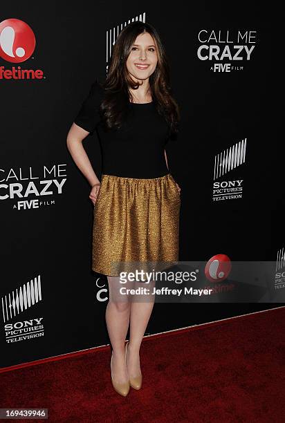 Actress Melissa Farman arrives at the Lifetime movie premiere of 'Call Me Crazy: A Five Film' at Pacific Design Center on April 16, 2013 in West...