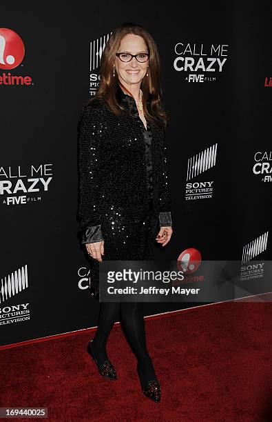 Actress Melissa Leo arrives at the Lifetime movie premiere of 'Call Me Crazy: A Five Film' at Pacific Design Center on April 16, 2013 in West...