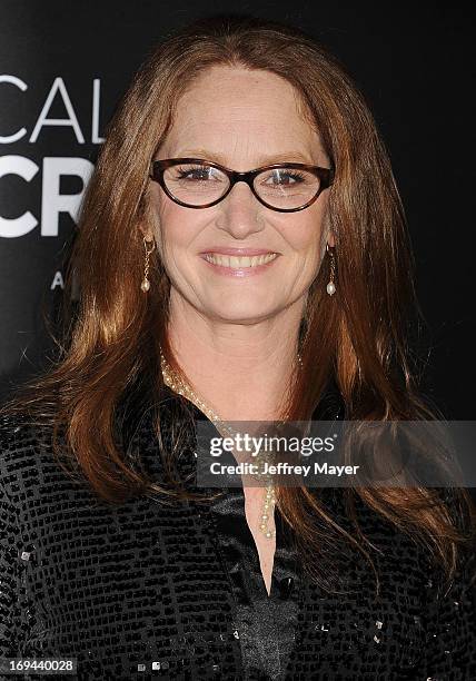 Actress Melissa Leo arrives at the Lifetime movie premiere of 'Call Me Crazy: A Five Film' at Pacific Design Center on April 16, 2013 in West...