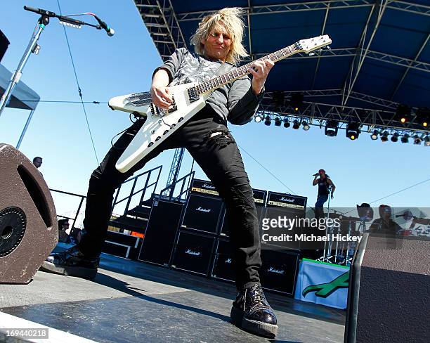 DeVille of Poison performs during 2013 Indy 500 Miller Lite Carb Day on May 24, 2013 in Indianapolis, Indiana.