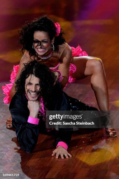 Manuel Cortez and Melissa Ortiz-Gomez attend the Semi Finals of 'Let's Dance' at Coloneum on May 24, 2013 in Cologne, Germany.