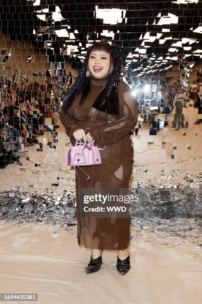 Naomi Watanabe at Acne Studios Ready To Wear Spring 2024 held at Observatoire de Paris on September 27, 2023 in Paris, France.