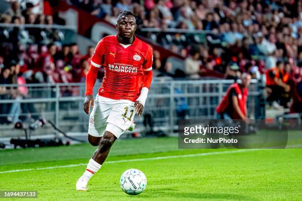 Player Johan Bakayoko, during the match PSV - Go Ahead Eagles, for the Dutch eredivisie season 2023-2024 in EINDHOVEN, Netherlands on 27 september...