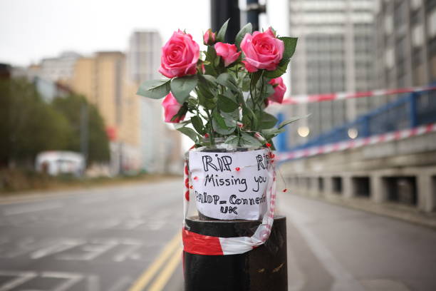 GBR: Tributes Are Left To Murdered Schoolgirl In Croydon