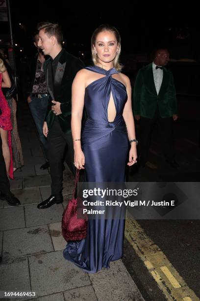 Alicia Agneson seen attending Annabel’s for the Amazon event on September 21, 2023 in London, England.