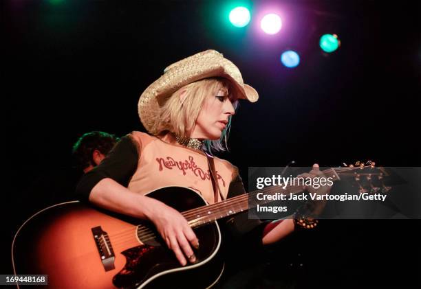American country and folk singer musician Lucinda Williams performs at Roseland, New York, New York, June 6, 2001.