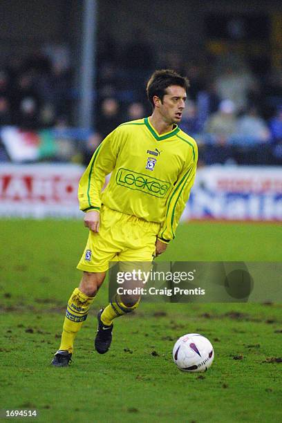 Jason Bowen of Cardiff City running with the ball at his feet during the FA Cup 2nd round match between Margate v Cardiff City held on 7 December,...