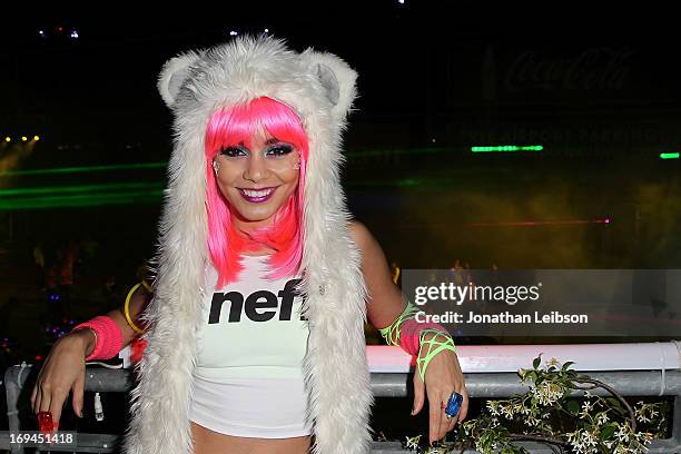 Actress Vanessa Hudgens attends the Electric Run Los Angeles at The Home Depot Center on May 24, 2013 in Carson, California.