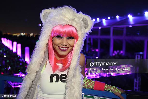 Actress Vanessa Hudgens attends the Electric Run Los Angeles at The Home Depot Center on May 24, 2013 in Carson, California.