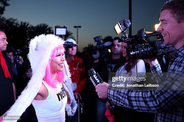 Actress Vanessa Hudgens attends the Electric Run Los Angeles at The Home Depot Center on May 24, 2013 in Carson, California.