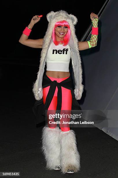 Actress Vanessa Hudgens attends the Electric Run Los Angeles at The Home Depot Center on May 24, 2013 in Carson, California.