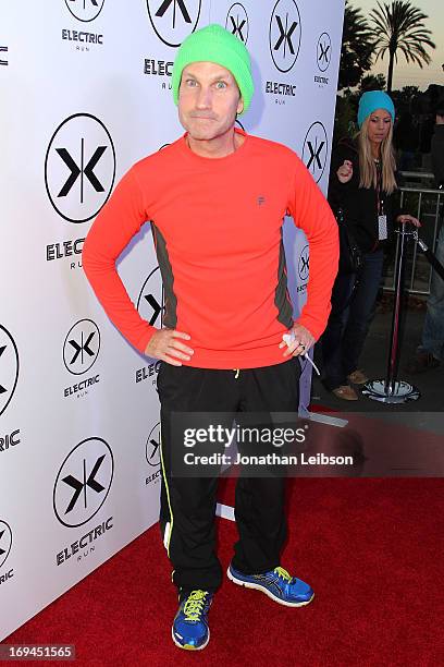 Comedian Jimmy Pardo attends the Electric Run Los Angeles Hosted By Vanessa Hudgens at The Home Depot Center on May 24, 2013 in Carson, California.