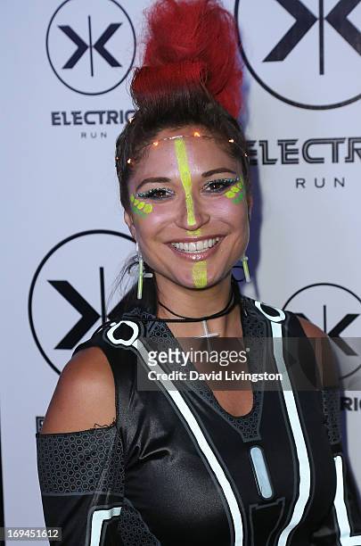 Charissa Saverio aka DJ Rap attends Electric Run LA at The Home Depot Center on May 24, 2013 in Carson, California.