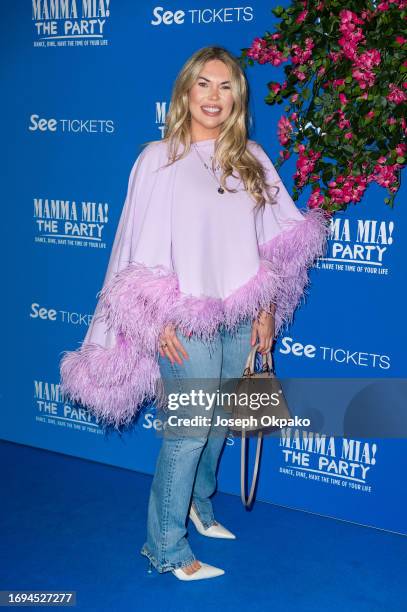 Frankie Essex attends the Mamma Mia! 2023 Gala at The O2 Arena on September 21, 2023 in London, England.