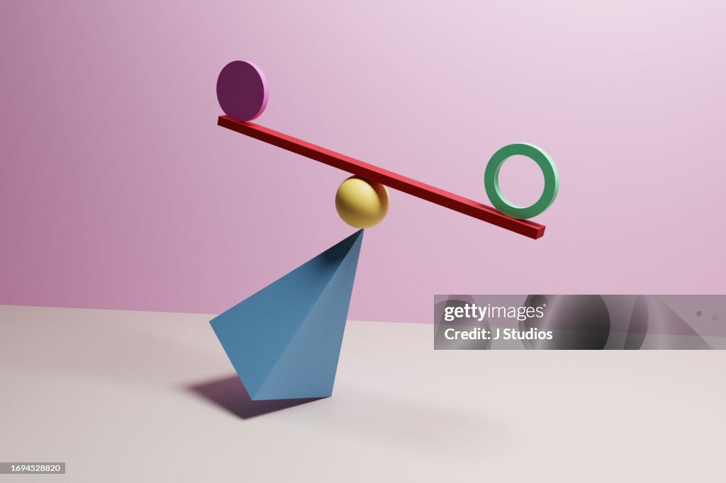 Geometric volumes in impossible balance stack one on each other