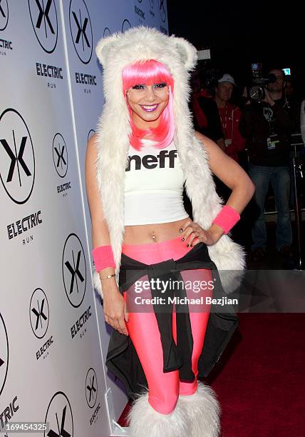 Vanessa Hudgens Hosts Electric Run LA To Kick Off Memorial Day Weekend at The Home Depot Center on May 24, 2013 in Carson, California.