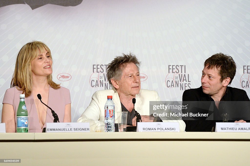 'La Venus A La Fourrure' Press Conference - The 66th Annual Cannes Film Festival