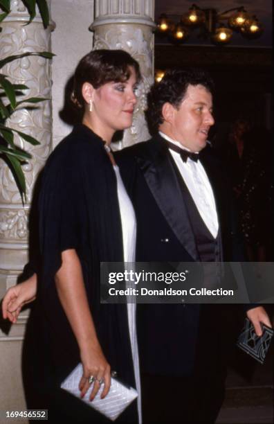 Actor Jerry Mathers and his wife Rhonda Mathers attend an event in 1986 in Los Angeles, California .