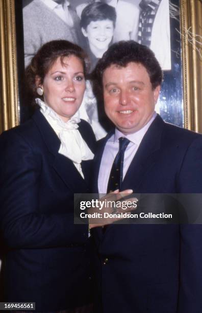Actor Jerry Mathers and his wife Rhonda Mathers attend an event in 1986 in Los Angeles, California .