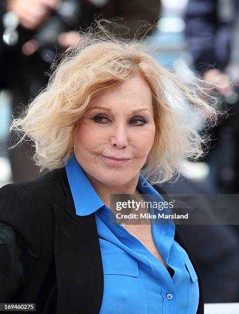 Actress Kim Novak attends the 'Hommage To Kim Novak' photocall during the 66th Annual Cannes Film Festival at the Palais des Festivals on May 25,...