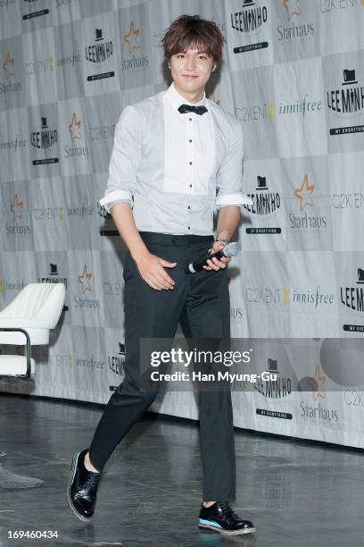 South Korean actor Lee Min-Ho attends during the 'My Everything' talk concert at Kyung Hee University on May 25, 2013 in Seoul, South Korea.