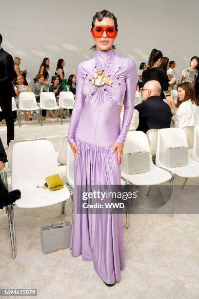 Lisa Rinna at Rabanne Ready To Wear Spring 2024 held at Palais de Tokyo on September 28, 2023 in Paris, France.