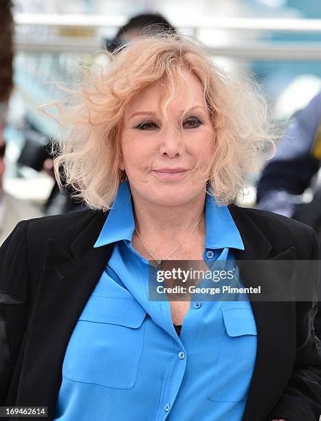 Actress Kim Novak attends the 'Hommage To Kim Novak' photocall during the 66th Annual Cannes Film Festival at the Palais des Festivals on May 25,...