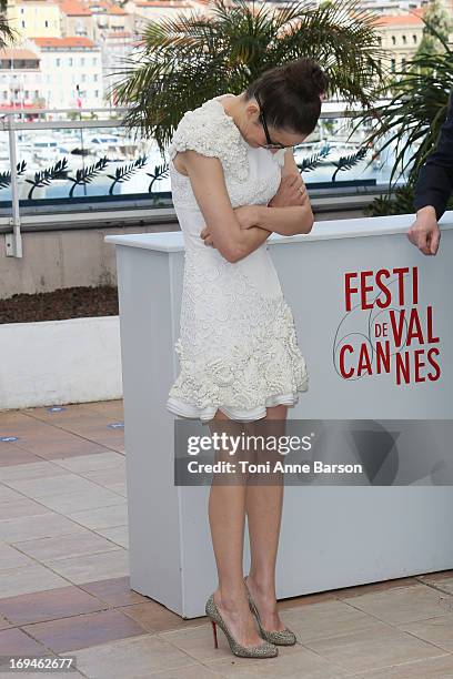 Marion Cotillard attends the photocall for 'The Immigrant' at The 66th Annual Cannes Film Festival on May 24, 2013 in Cannes, France.