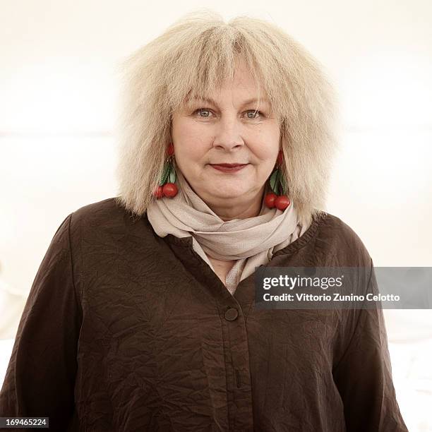 Yolande Moreau attends the 'Henri' portrait session during The 66th Annual Cannes Film Festival at Plage de La Quinzaine on May 25, 2013 in Cannes,...