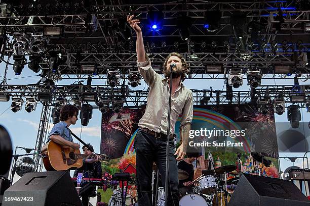 Joshua Tillman of Father John Misty performs live at the Sasquatch Music Festival at The Gorge on May 24, 2013 in George, Washington.