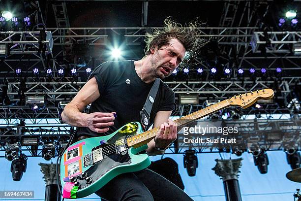 Brian King of Japandroids performs live at the Sasquatch Music Festival at The Gorge on May 24, 2013 in George, Washington.