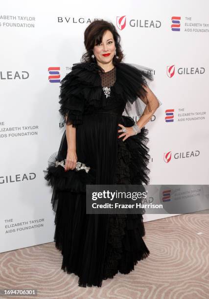 Jennifer Tilly attends The Elizabeth Taylor Ball to End AIDS at The Beverly Hills Hotel on September 21, 2023 in Beverly Hills, California.