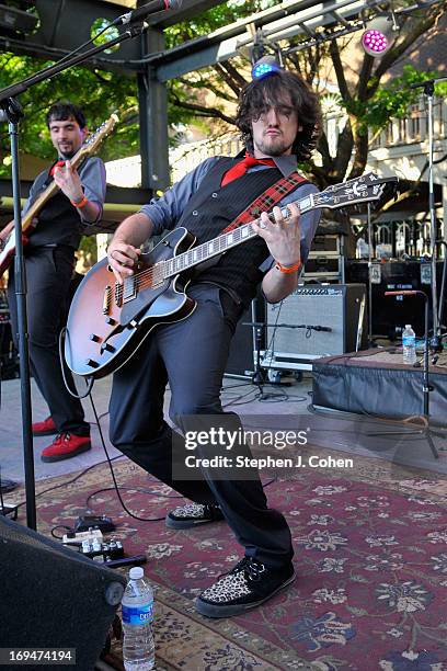 Riccardo Naldi of the Brothel Creepers performs during the Abbey Road on the River Music Festival at The Belvedere on May 24, 2013 in Louisville,...