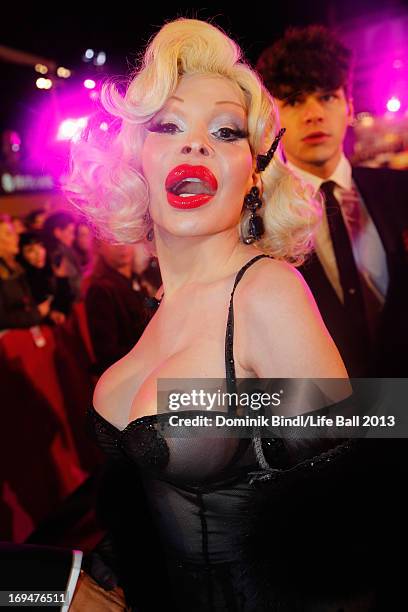 Amanda Lepore attends the 'Life Ball 2013 - Magenta Carpet Arrivals' at City Hall on May 25, 2013 in Vienna, Austria.