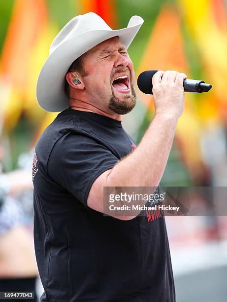 Tate Stevens attends the IPL 500 Festival Parade on May 25, 2013 in Indianapolis, Indiana.