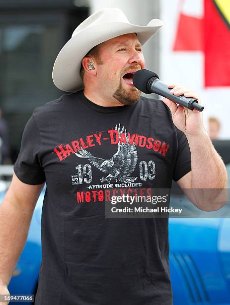 Tate Stevens attends the IPL 500 Festival Parade on May 25, 2013 in Indianapolis, Indiana.