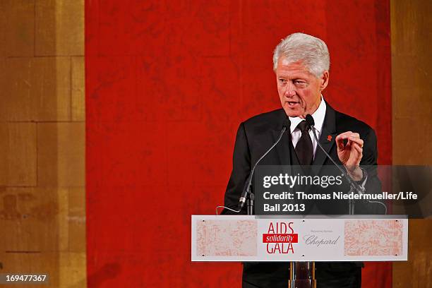 Bill Clinton speaks at the 'AIDS Solidarity Gala 2013' at Hofburg Vienna on May 25, 2013 in Vienna, Austria.