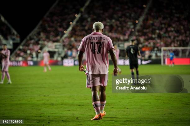 Josef Martinez of Inter Miami CF in action during the 2023 Lamar Hunt U.S. Open Cup Final match between Inter Miami CF against Houston Dynamo at DRV...