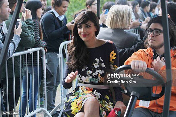 Hannah Simone attends FOX 2103 Programming Presentation Post-Party at Wollman Rink - Central Park on May 13, 2013 in New York City.