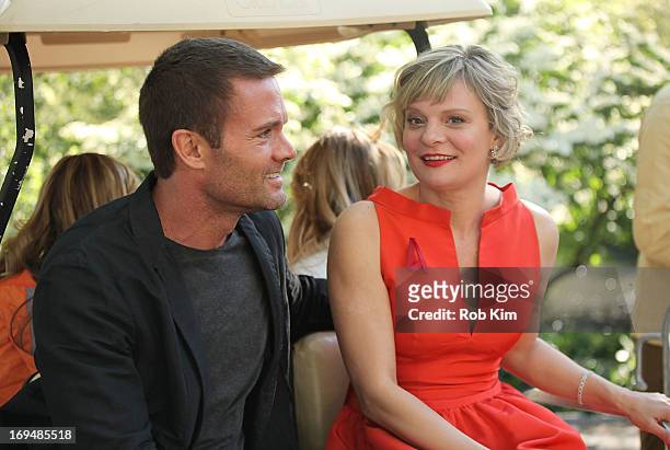 Martha Plimpton and Garret Dillahunt attend FOX 2103 Programming Presentation Post-Party at Wollman Rink - Central Park on May 13, 2013 in New York...