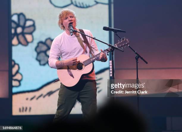 Ed Sheeran performs at Amazon Music Live Concert Series 2023 on September 21, 2023 in Los Angeles, California.